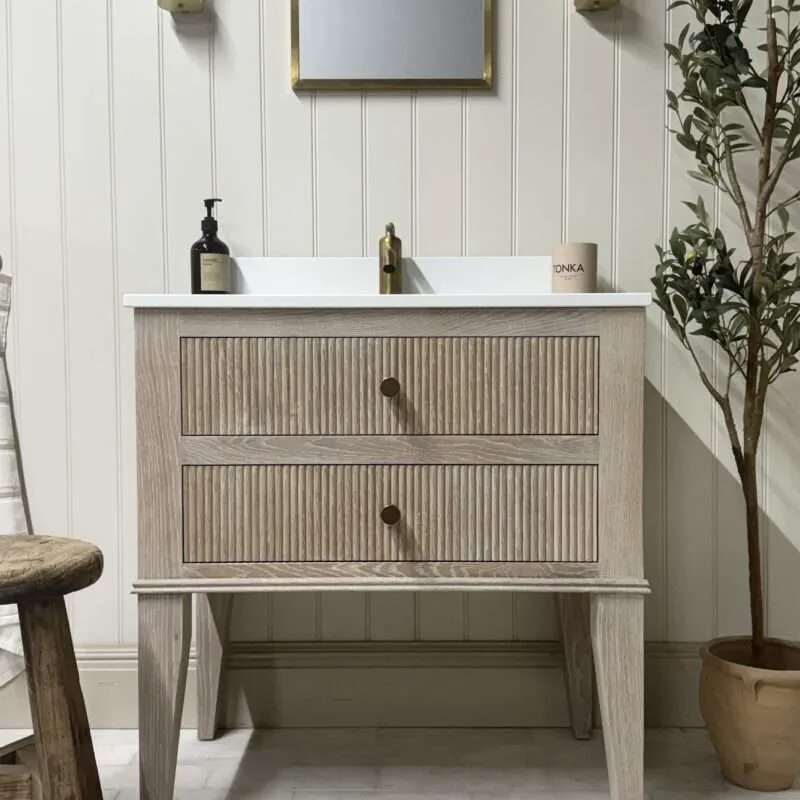 The Baildon Reeded Vanity Unit