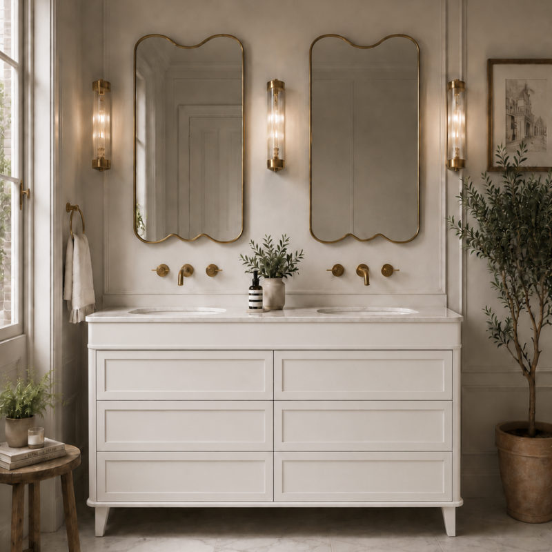 Townhouse II Vanity Unit - Double - 6 Drawer
